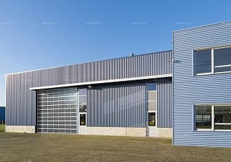 Промышленные ворота с панорамным остеклением Doorhan ISD02 (3200х3400)
