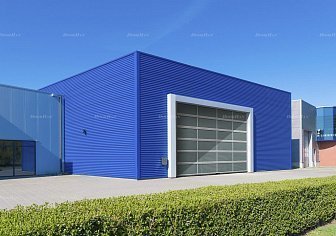 Промышленные ворота с панорамным остеклением Doorhan ISD02 (2400х3400)